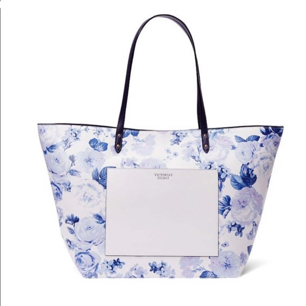 Victoria secret tote can be used as overnight bag, beach bag, diaper bag, or etc